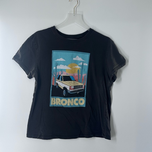 Ford Tops - Ford Black Tee with White Label Print